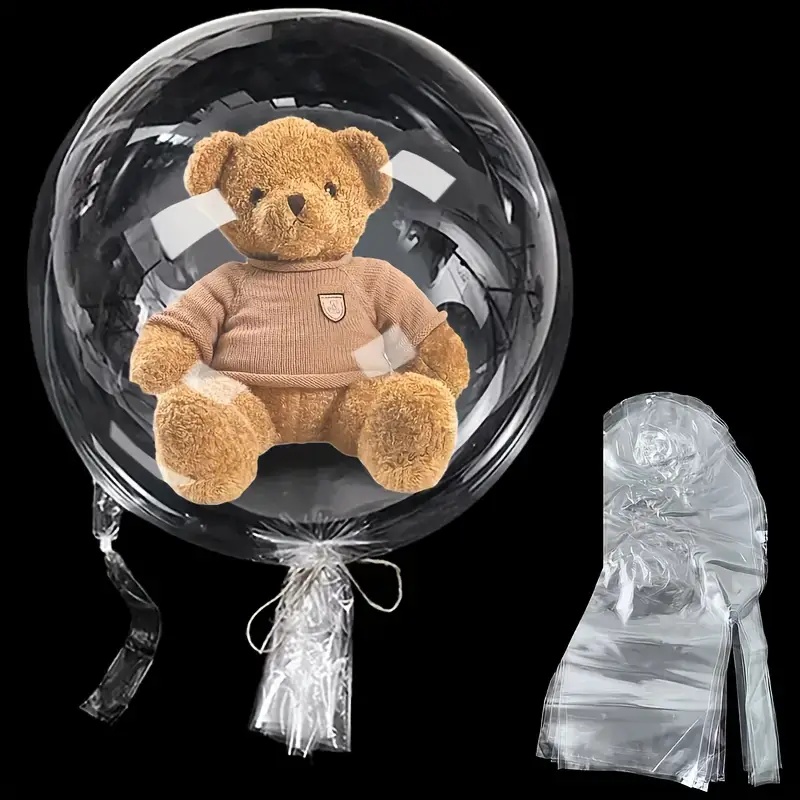 Прозрачни балони Bobo 15 бр – големи балони за украса 26/30 инча - Image 2
