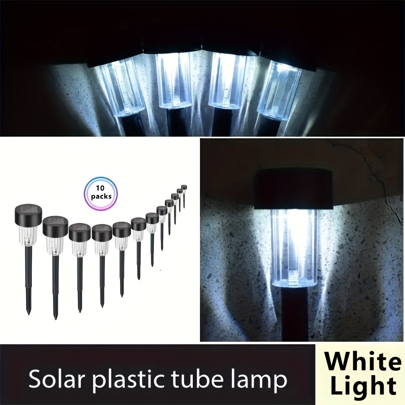 Соларни LED лампи 10 бр – градинско осветление за пътеки и двор - Image 6