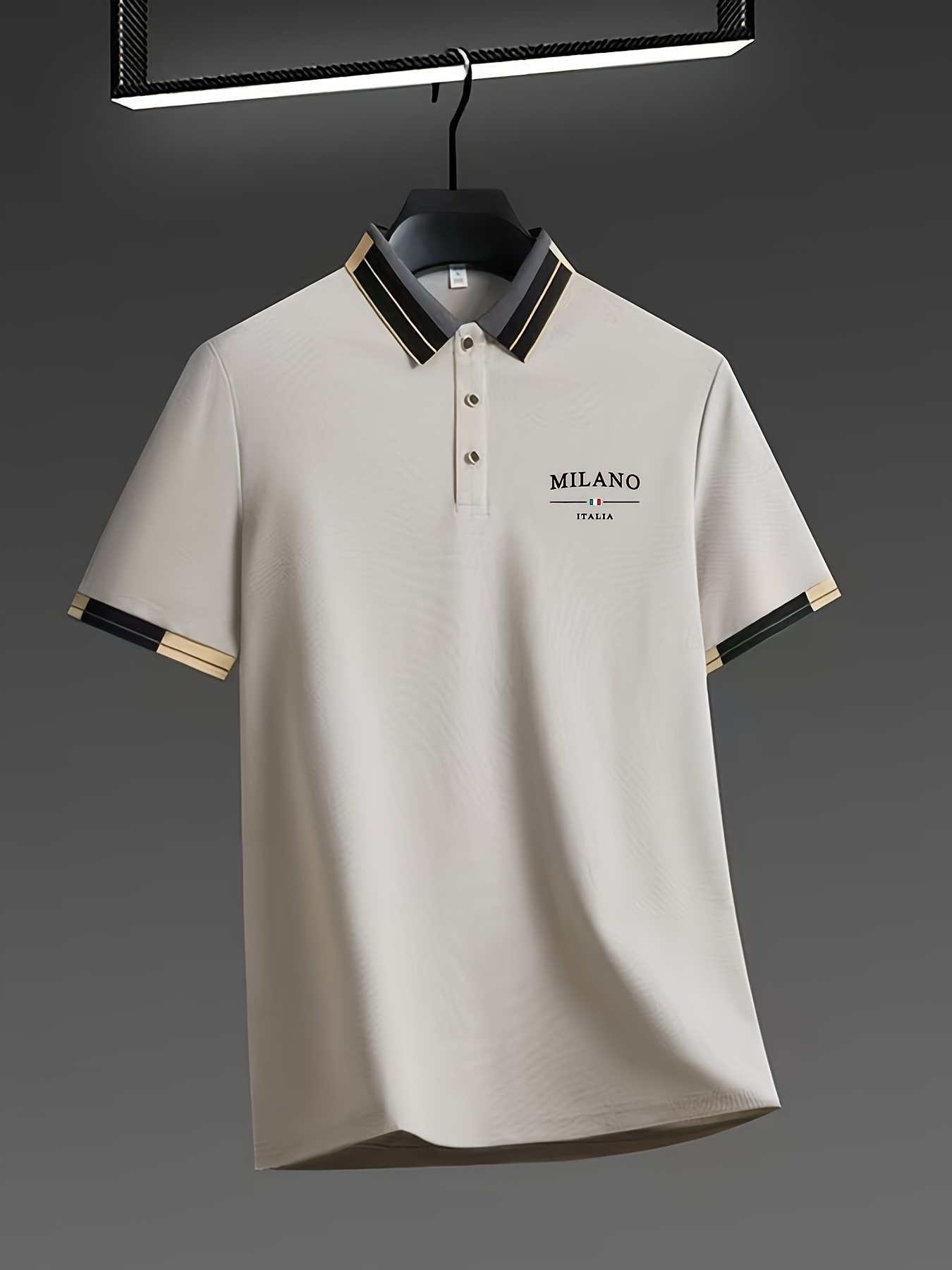 Мъжки POLO тениски MILANO ITALIA – regular fit, ревер яка с копчета, идеални за ежедневие и почивка - Image 7