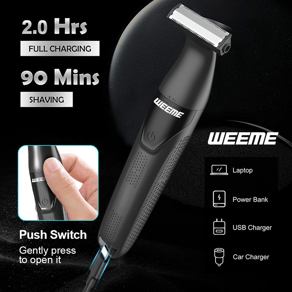 USB Зареждащ се Универсален Бръснар WEEME - За Подмишници, Крака, Ръце и Брада - Image 7