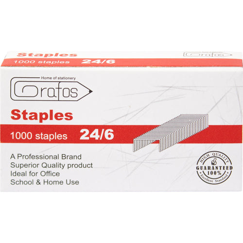 Телчета Grafos 24/6 | Staples 24/6, 1000 бр