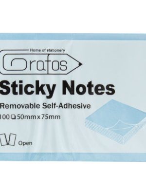 Самозалепващи листчета 75×50 жълт пастел – 100 л | Sticky Notes Pastel Yellow