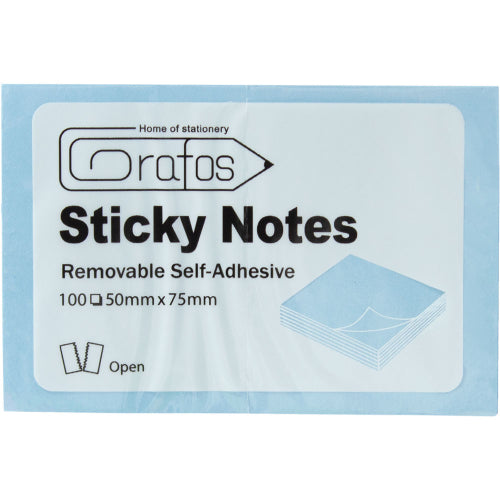 Самозалепващи листчета 75×50 жълт пастел – 100 л | Sticky Notes Pastel Yellow
