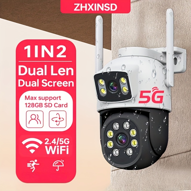WiFi Камера за Дом и Офис - Двойна Леща, PTZ Технология, 1920P, Стерео Аудио и Smart Аларма - Image 2