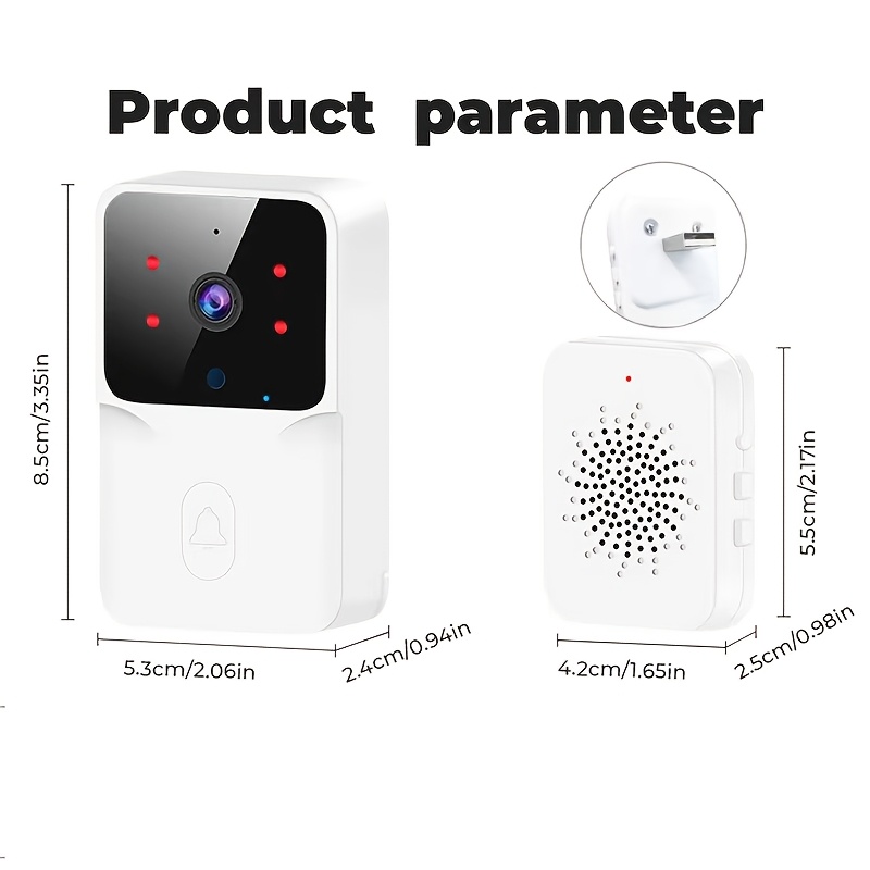 Смарт видео звънец с камера – WiFi 2.4G, нощно виждане и двупосочен аудио - Image 2