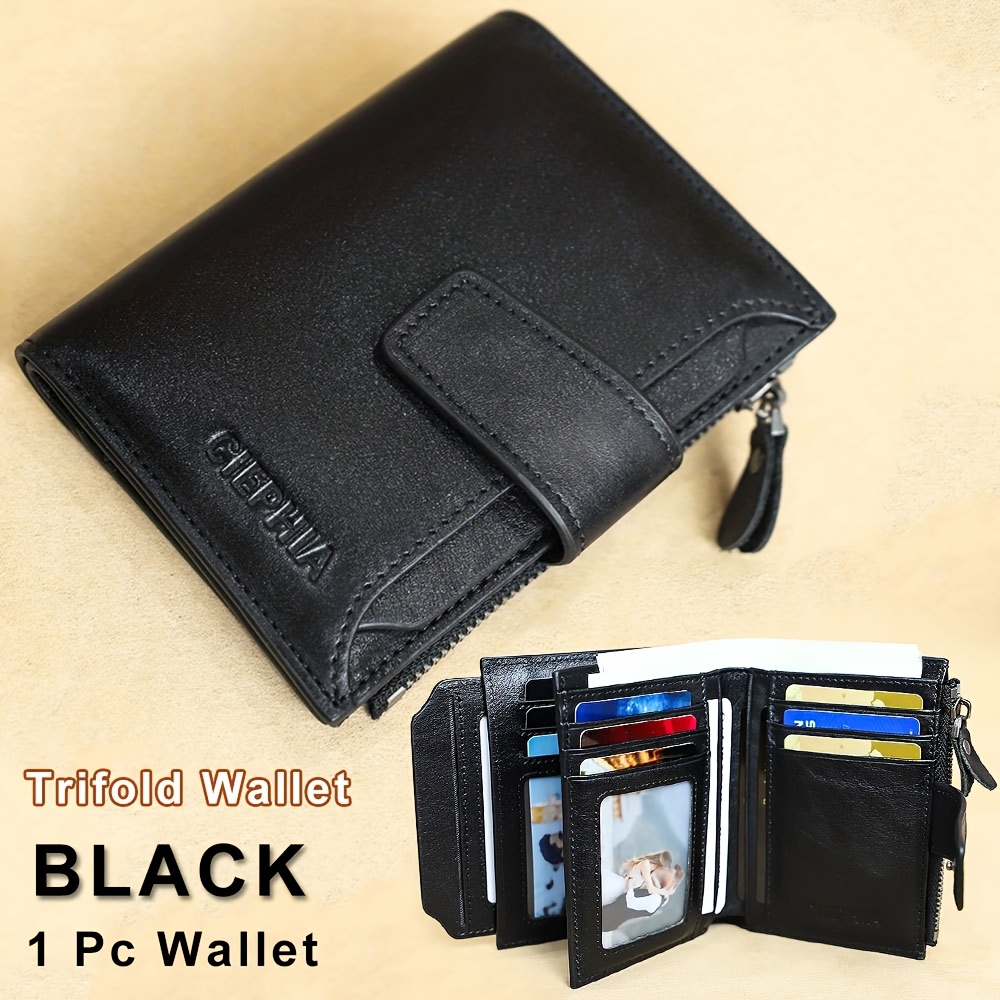 CIEPHIA мъжки портфейл от естествена кожа – RFID защита и голям капацитет - Image 8