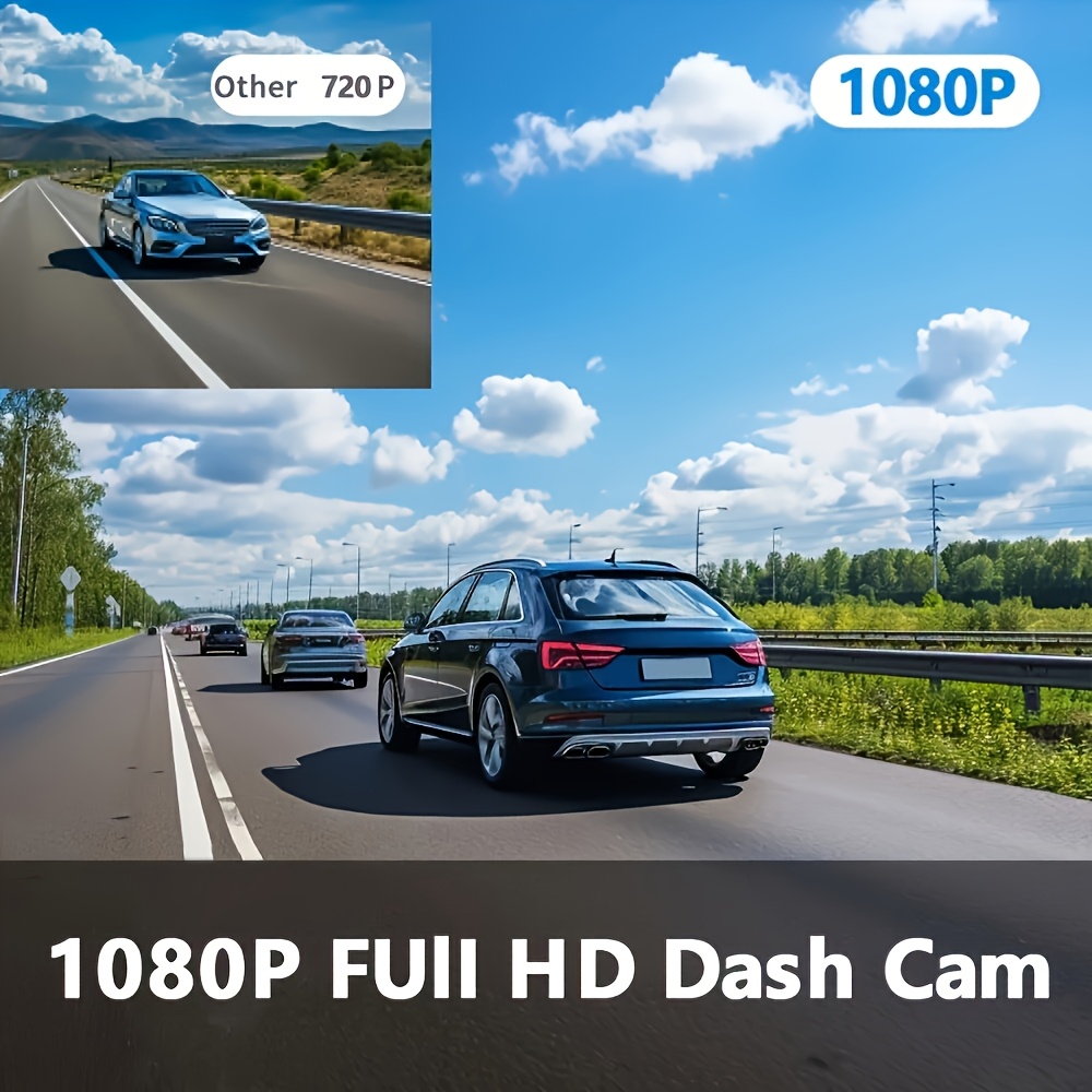 Автомобилна камера Dash Cam 1080P + 720P – предна и задна камера, опция с/без карта - Image 7