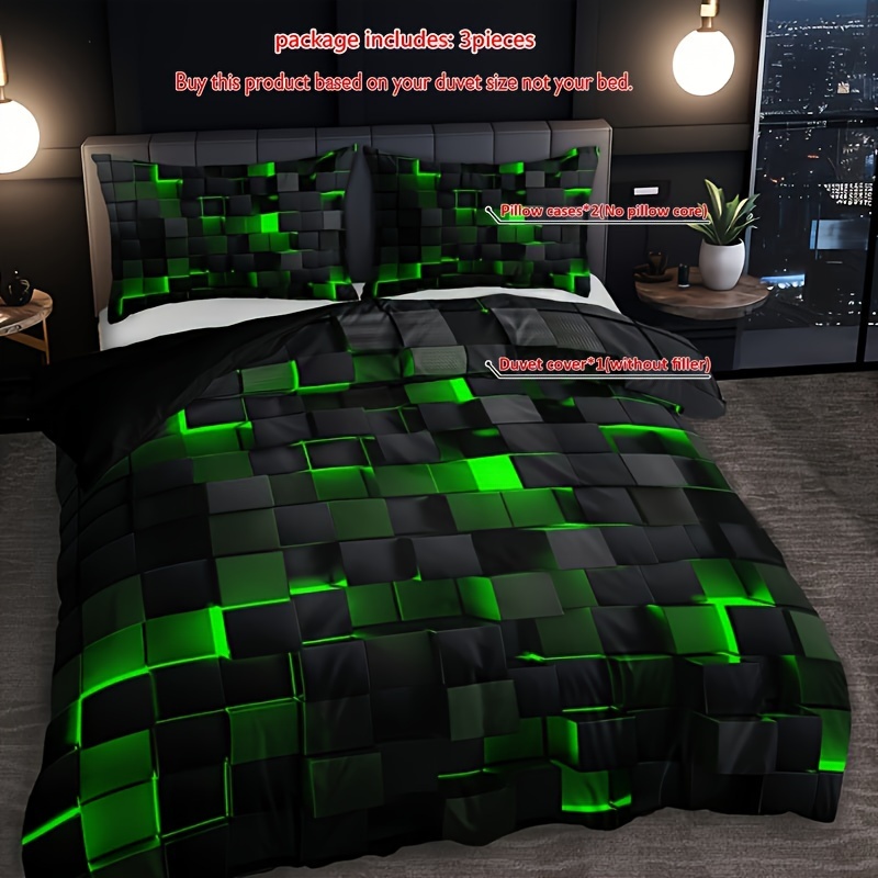 Комплект спално бельо KTABEDDING 3 части – кариран дигитален принт - Image 12