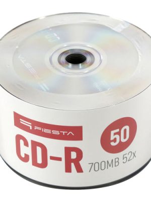 CD-R Fiesta 700MB 52X – 50 бр | Fiesta CD-R Spindle – Дълготрайни записваеми дискове