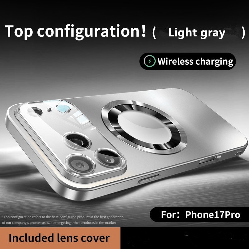 Матов Калъф за iPhone 11-17 Pro Max/Air – Титаниев Металик, Защита на Камерата, Безжично Зареждане - Image 24
