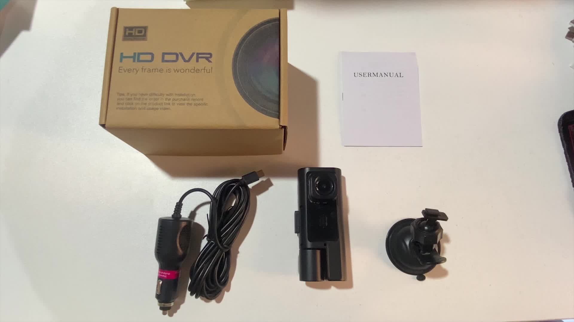 Автомобилна камера Dash Cam 1080P + 720P – предна и задна камера, опция с/без карта - Image 12