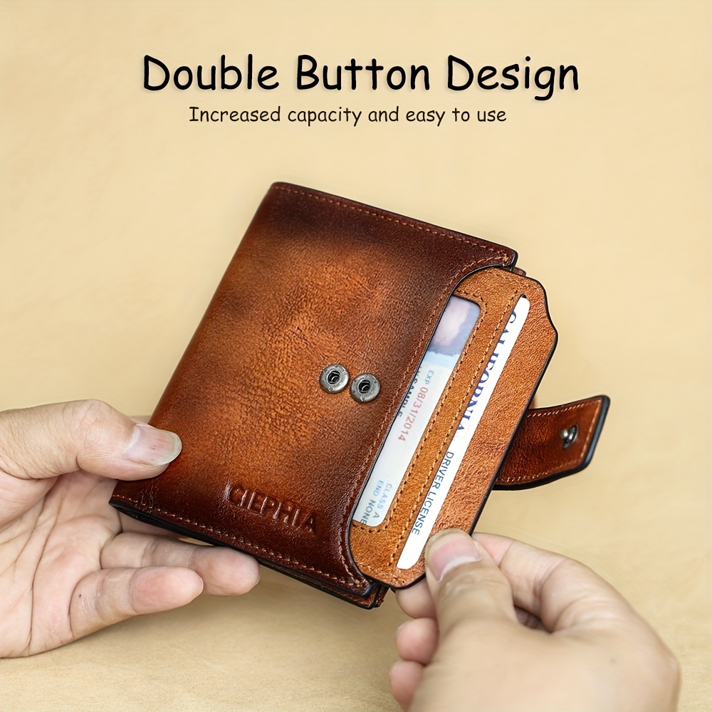 CIEPHIA мъжки портфейл от естествена кожа – RFID защита и голям капацитет - Image 11