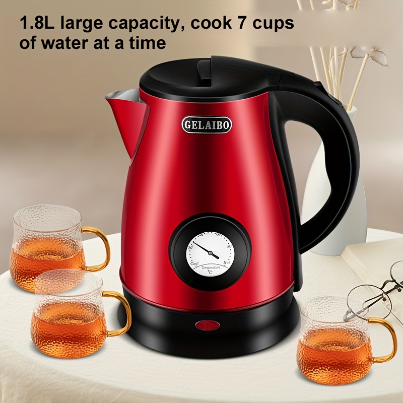 Електрическа Кана GELAIBO 1.8L - Бързо Кипене, Защита от Прегряване, Дисплей за Температура в Реално Време - Image 3