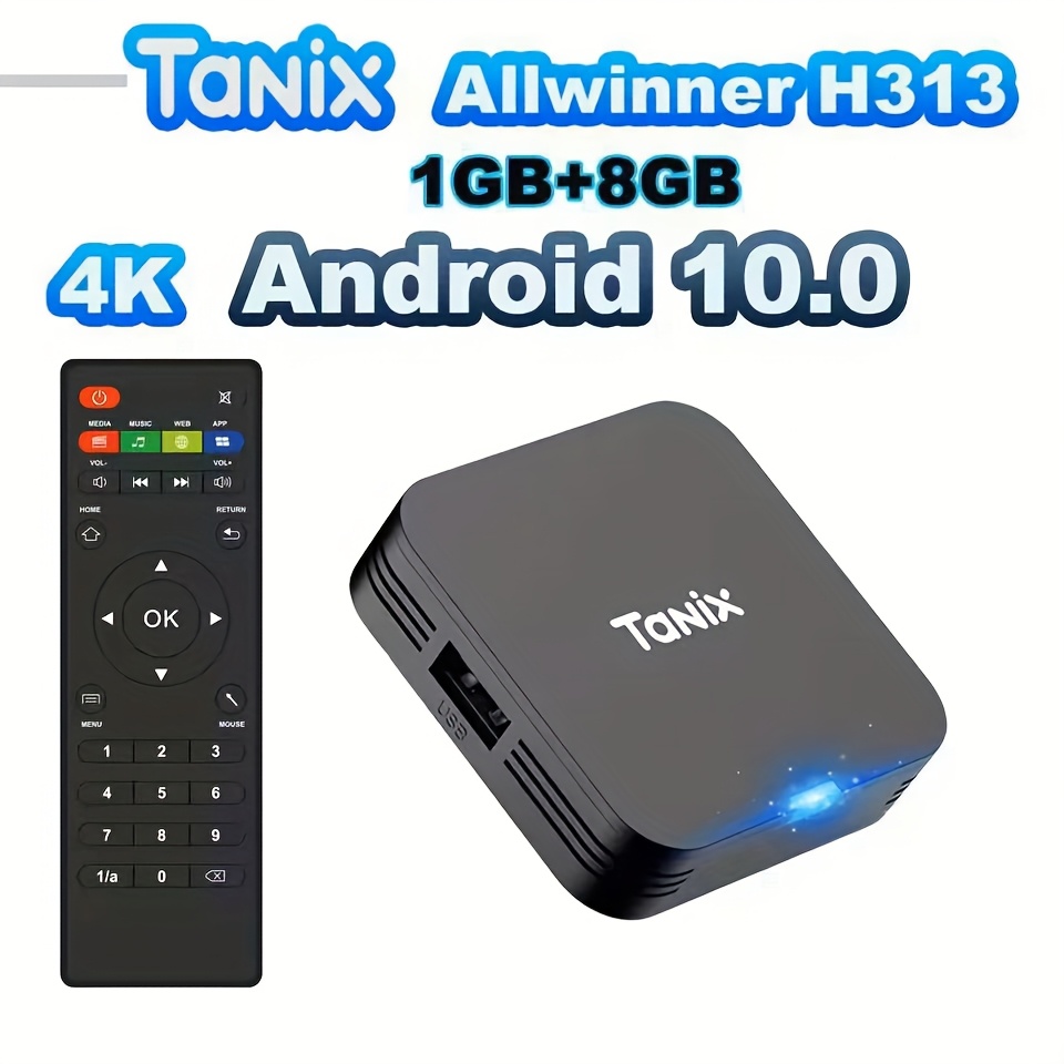 TUOGTCI Android Мини ТВ Бокс – H313 Quad‑Core, Android 10.0, 4K 60FPS, компактен дизайн - Image 4