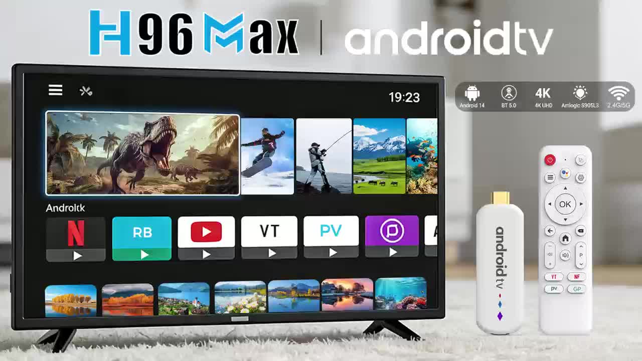 Умен TV Stick H96 Max – Android 14, AllWinner 64‑bit, 4K 60FPS, Wi‑Fi 6, компактен дизайн - Image 13