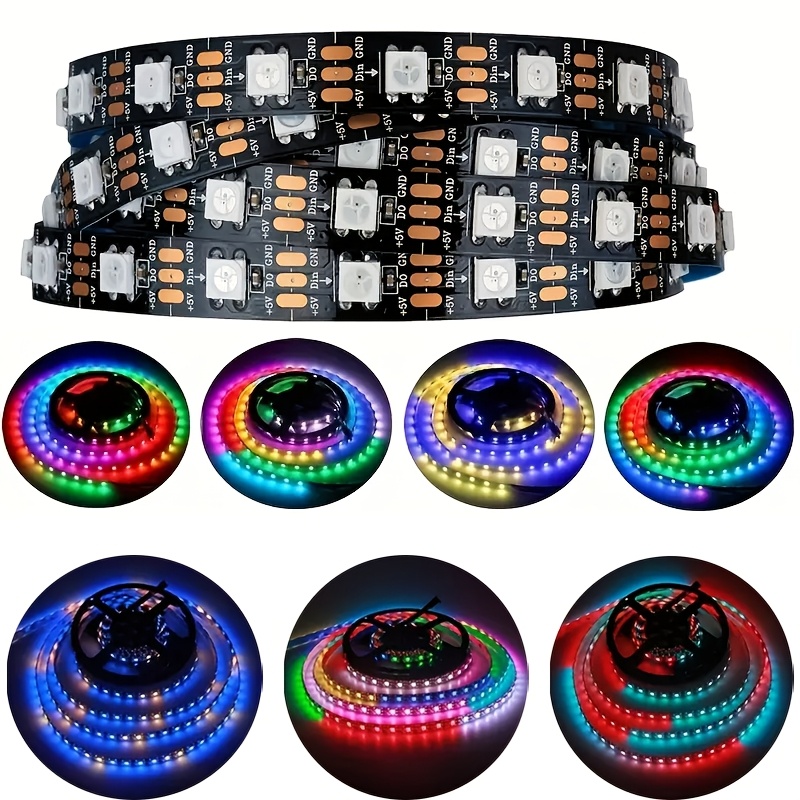 RGB LED лента с USB захранване – управление чрез приложение, музикална синхронизация и таймер