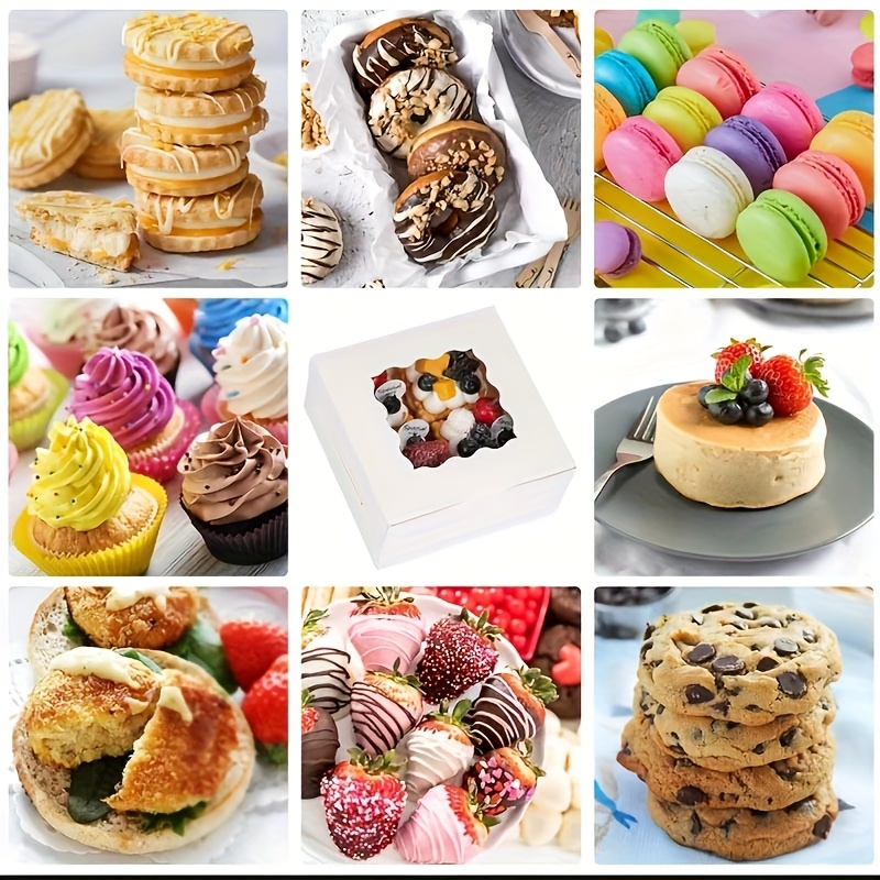 Кутия за сладкиши с прозрачен капак – опаковка за мъфини и десерти - Image 4