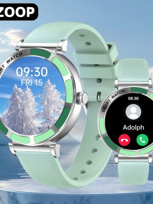 Дамски смарт часовник TiZOOP – 3.23 см тъчскрийн, Bluetooth разговори, IP67 водоустойчив, спортни режими, съвместим с Android и iPhone