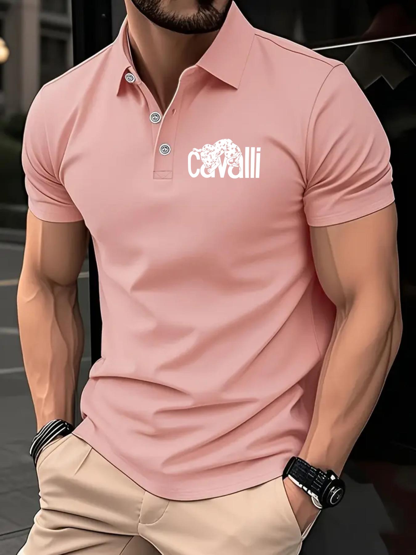 Мъжка поло тениска Cavalli – леопардов принт, лятна и дишаща - Image 4