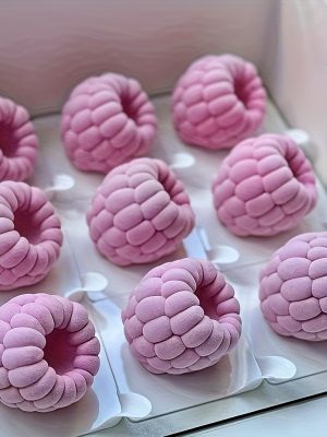 Силиконова форма малина 3D – форма за мус, пудинг и шоколад