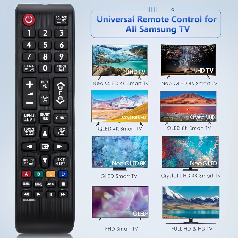 Универсално дистанционно за Samsung Smart TV – Съвместимо с всички модели - Image 2