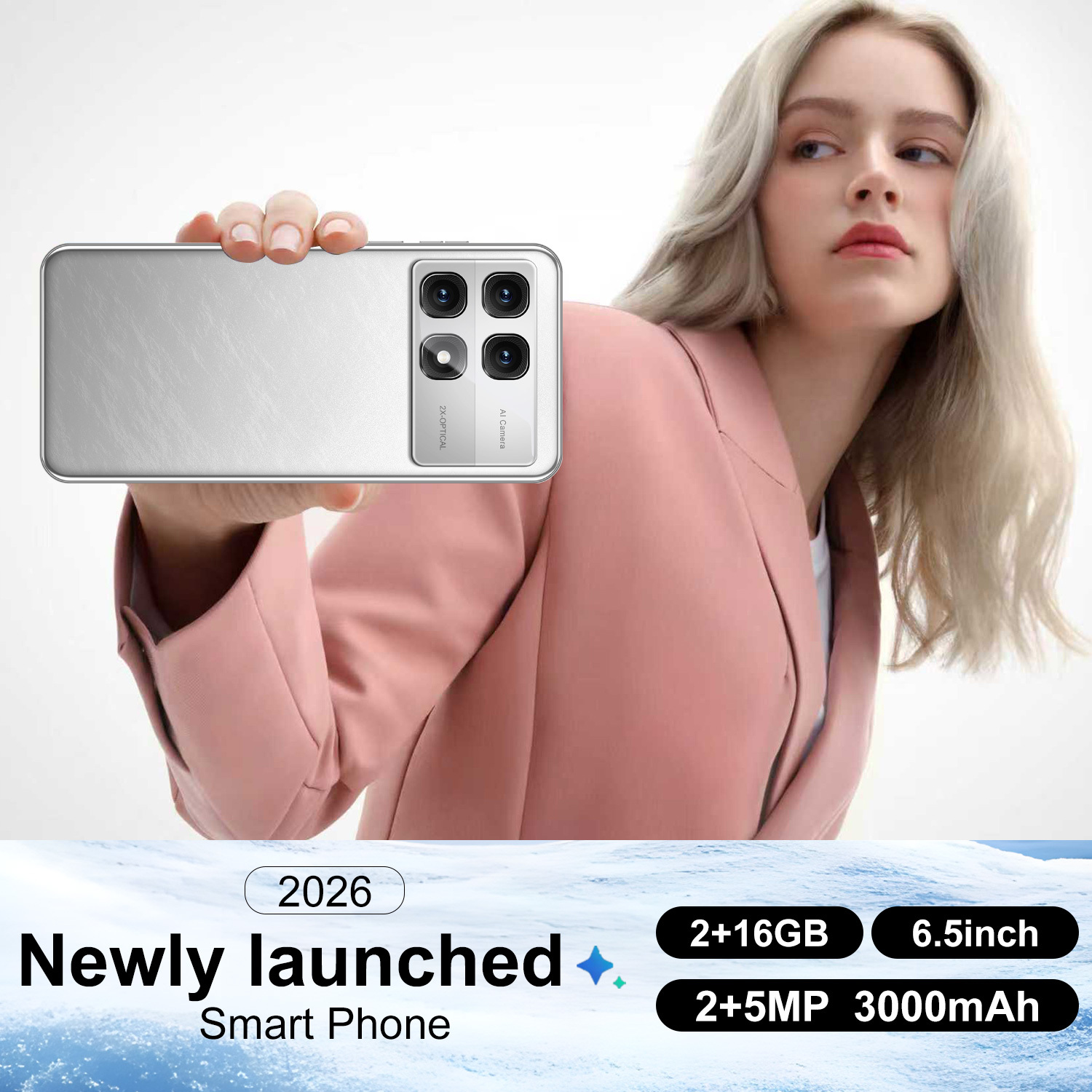 2026 Android смартфон 3G - Две SIM карти, 2GB RAM, 16GB памет, 6.5" тъчскрийн, 2MP + 5MP камери, GPS за навигация - Image 5