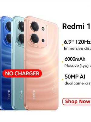 Redmi 15C Глобална версия – Mediatek Helio G81-Ultra, 6.9″ дисплей 120Hz, 50MP + 8MP камери, 6000mAh батерия, 33W зареждане, без адаптер, Xiaomi HyperOS 2