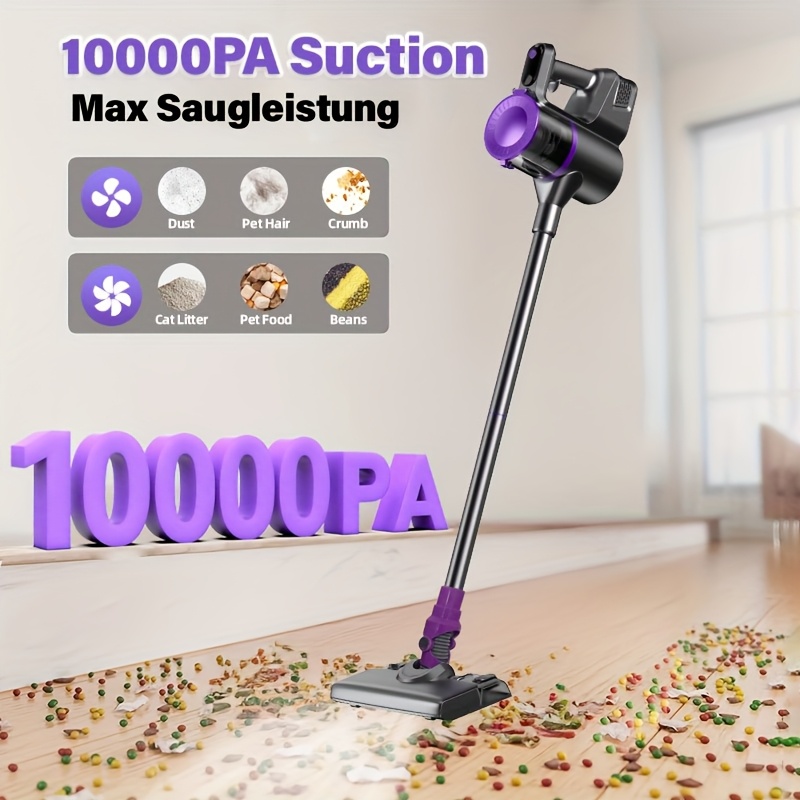 Безжична прахосмукачка 4 в 1 - 10000Pa с мощен мотор 50000 об/мин и аксесоари - Image 5