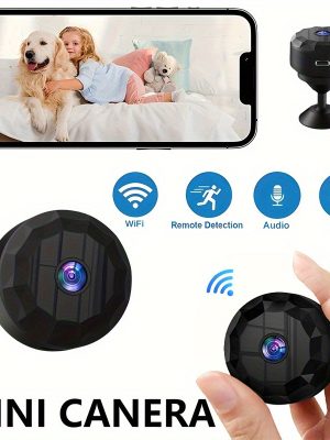 Мини WiFi камера за дом и пътуване – безжична, USB зареждане, мобилно приложение, без SD карта
