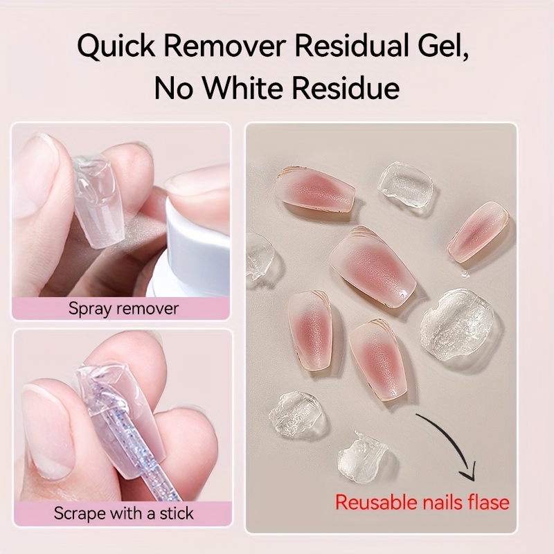 Разтворител за гел лепило и изкуствени нокти – UR SUGAR spray remover - Image 9
