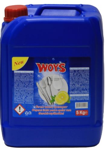 Течен миещ препарат 5 л | Woys Dishwashing Liquid 5L – Индустриален и домакински