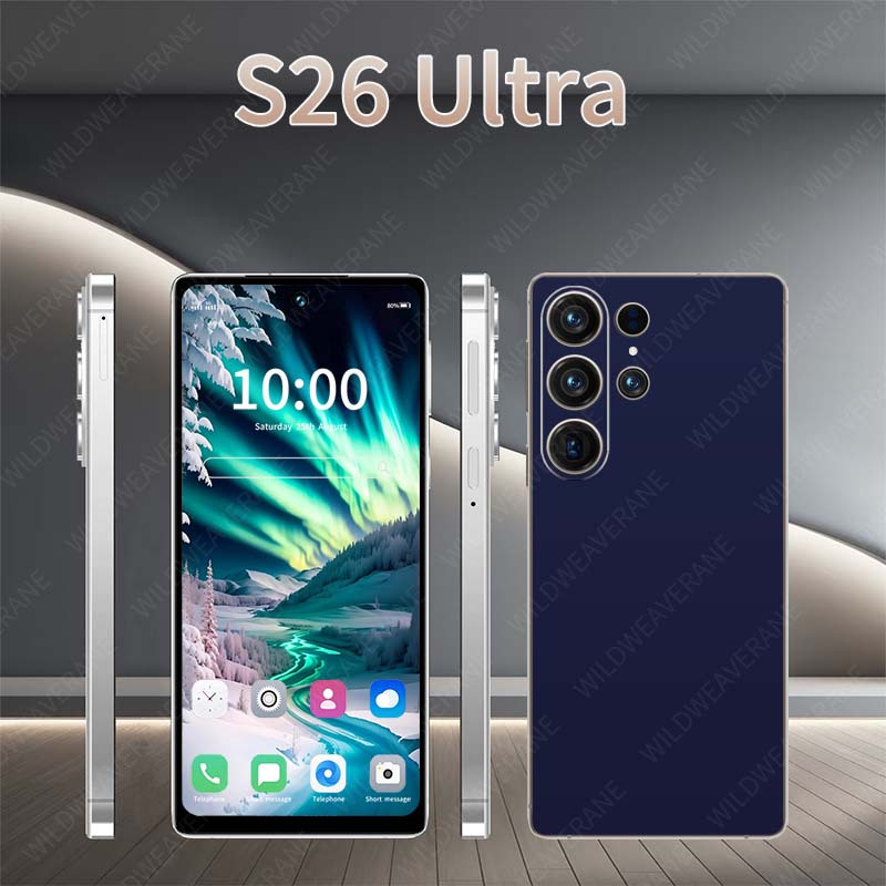 Android смартфон 2026 Глобална версия - 6+64GB, 6.8" HD екран, 5G, лицево отключване, калъф, защитно стъкло и слушалки, идеален подарък - Image 7