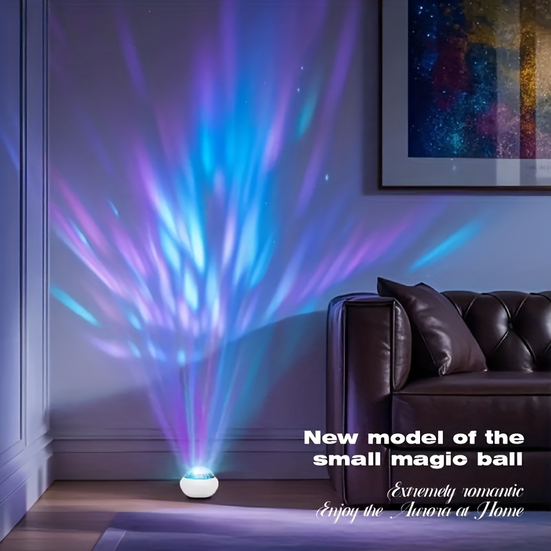 Aurora LED проектор YETHKE – многоцветна нощна лампа с дистанционно, 7 динамични режима, USB Plug‑and‑Play - Image 6