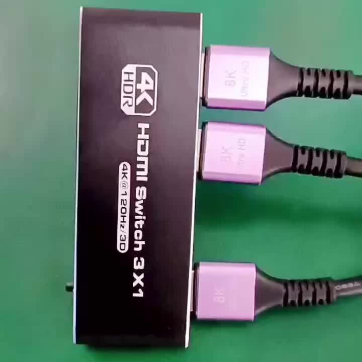 4K HDMI 2.1 превключвател 3‑в‑1 – VRR/ALLM/HDR10/Dolby Vision, дистанционно управление - Image 10