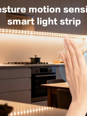 USB LED лента с движение активиране – топло/бяло осветление за дом, телевизор и интериорен декор