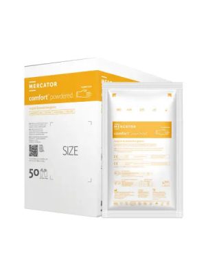 Латексови ръкавици MERCATOR Comfort – без пудра | Mercator Latex Gloves Powder-Free