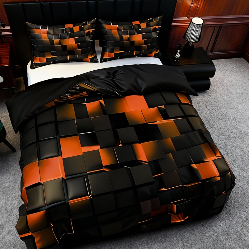 Комплект спално бельо KTABEDDING 3 части – кариран дигитален принт - Image 23