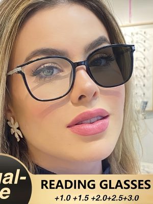 Очила за четене със звездно небе дизайн – Лилаво и черно, диоптри +1.0 до +3.0