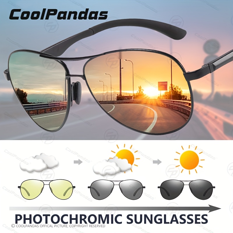 Фотохроматични Очила Coolpandas за Шофиране – Дневно и Нощно, UV400 Защита - Image 5