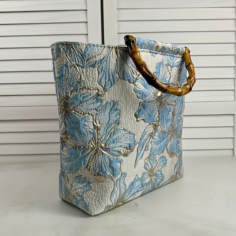Двустранна дамска чанта с етническа бродерия – голям капацитет - Image 7