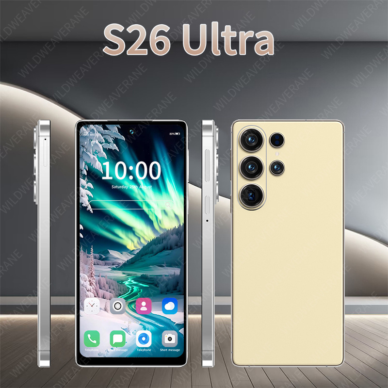 Android смартфон 2026 Глобална версия - 6+64GB, 6.8" HD екран, 5G, лицево отключване, калъф, защитно стъкло и слушалки, идеален подарък - Image 3