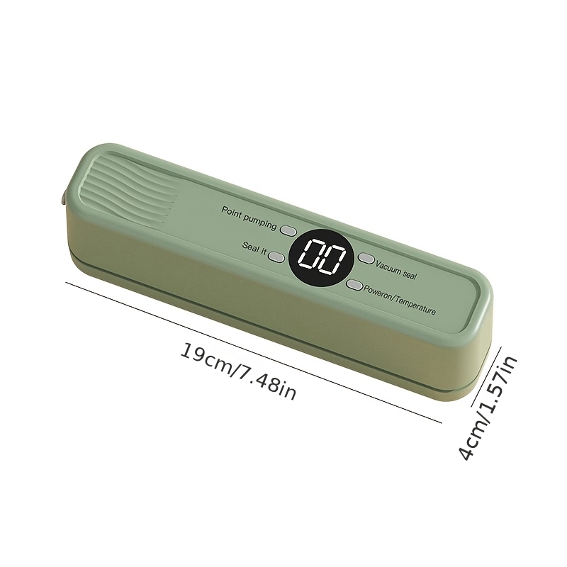 Преносим вакуумен уред USB - ръчен уред за съхранение на храна с 1200mAh батерия - Image 2