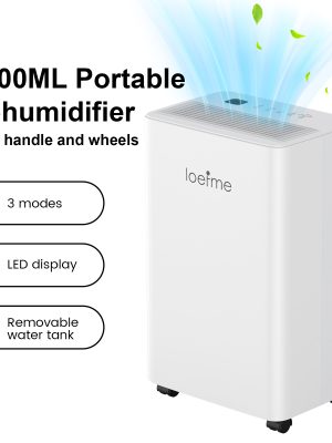 Влагоуловител за стая Loefme – Дигитален контрол на влажността, 24ч таймер, 220V