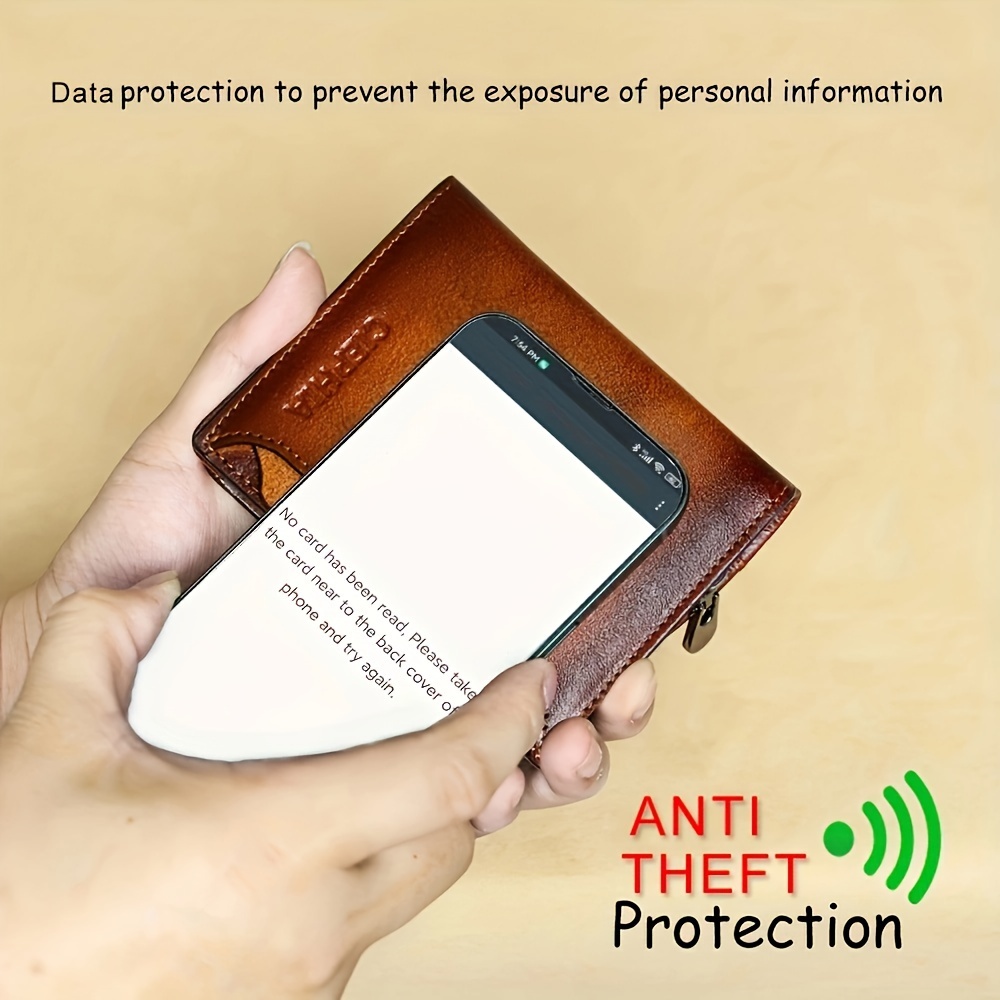 CIEPHIA мъжки портфейл от естествена кожа – RFID защита и голям капацитет - Image 9