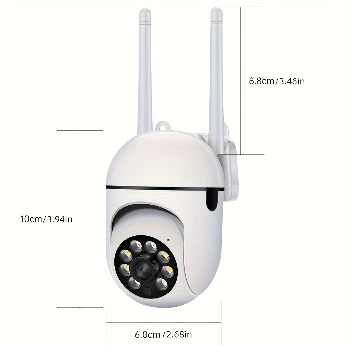 2 бр. Сферични WiFi Камери - Цветно Нощно Виждане, Двупосочно Аудио, Pan/Tilt/Zoom - Image 2