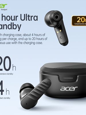 Безжични Слушалки ACER OHR503 – Леки, Компактни, С Тъч Контроли и Бързо Зареждане