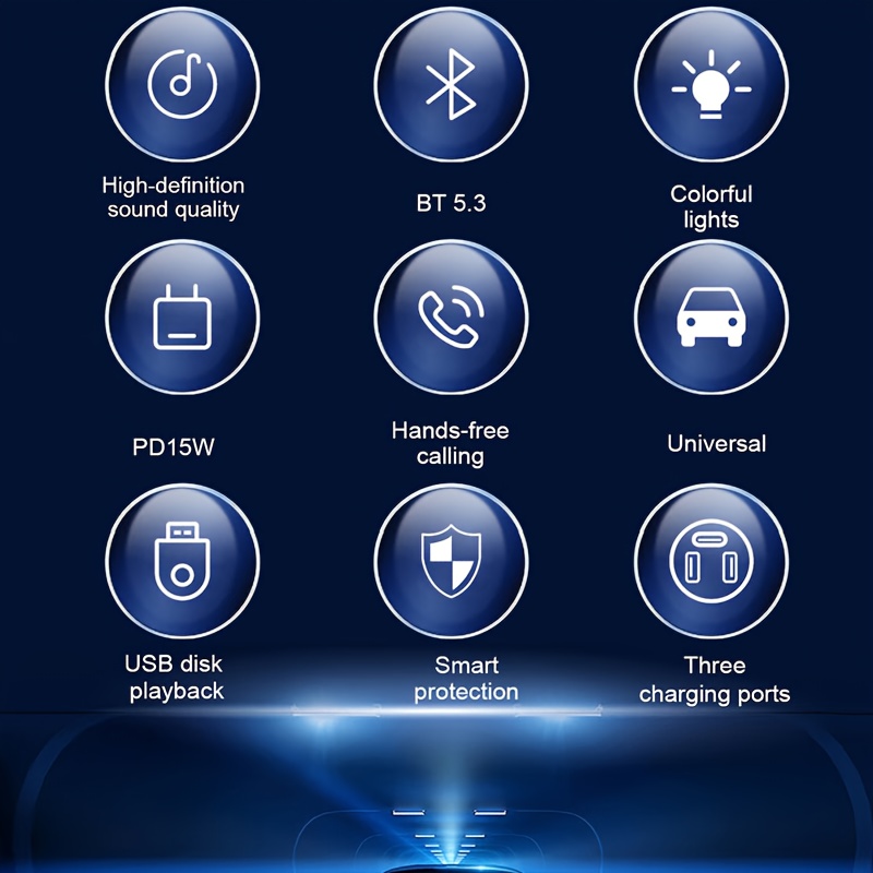 Безжично Зарядно BT5.3 за Smartphones – PD 15W, Авто Захранване, Hands-Free, USB-C - Image 4