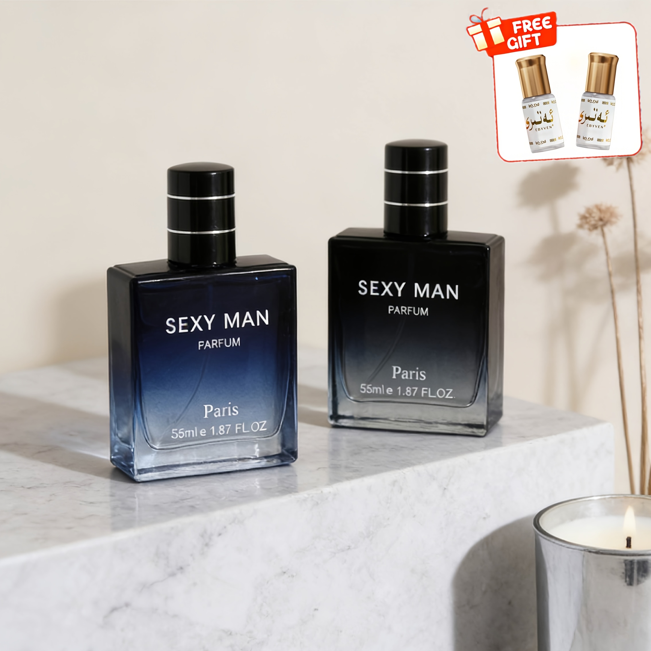 Мъжка тоалетна вода 1.87 fl.oz x2 | Свеж аква и дървесен характер, луксозен аромат на достъпна цена - Image 7