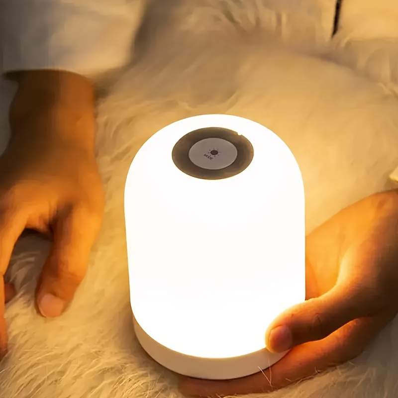 Сензорна LED нощна лампа с USB – мека светлина, 3 режима, подходяща за спалня и домашен уют - Image 3