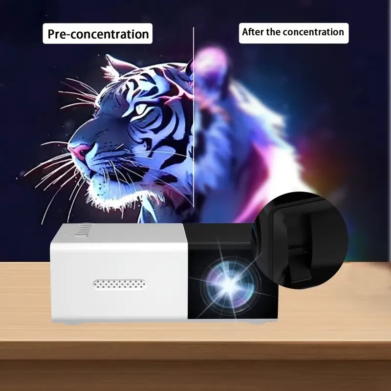 Компактен LCD проектор – USB поддръжка, HDTV вход, дистанционно управление, идеален за домашно кино - Image 4